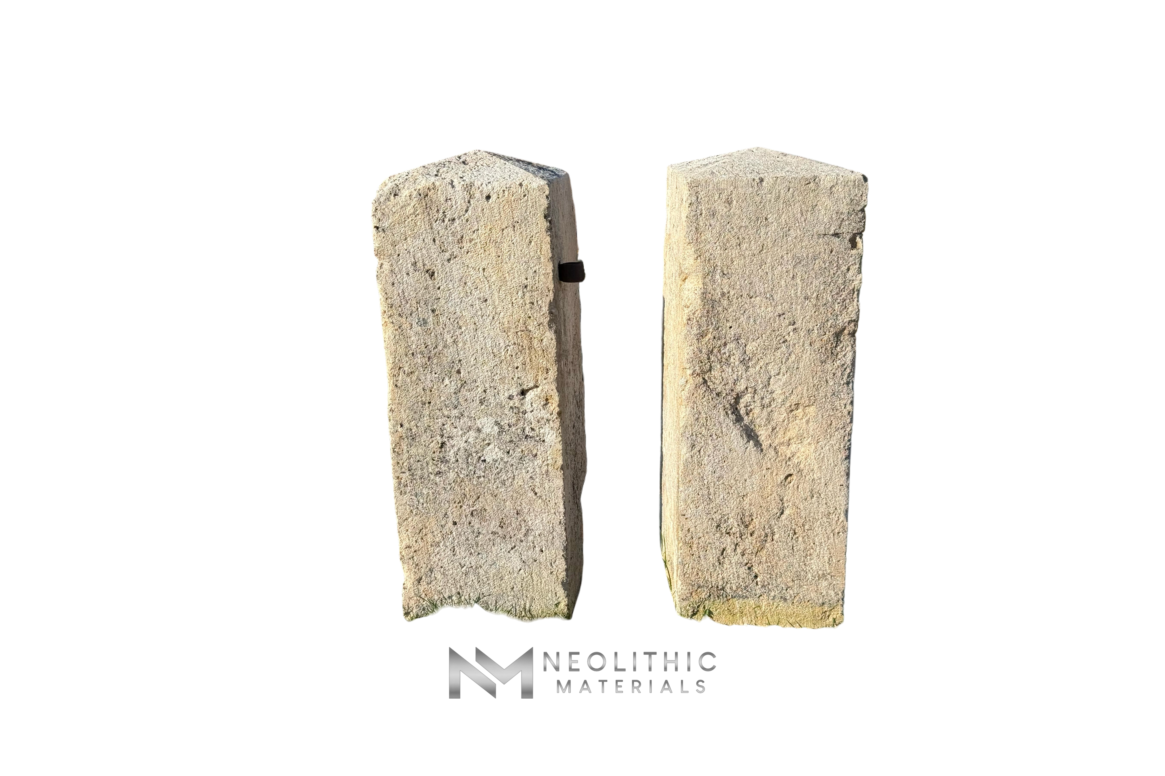 French Antique Limestone Pillars